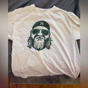 Nick Mangold New York City Jets Tee XL – Graphic #74 Beard Cap | Gildan